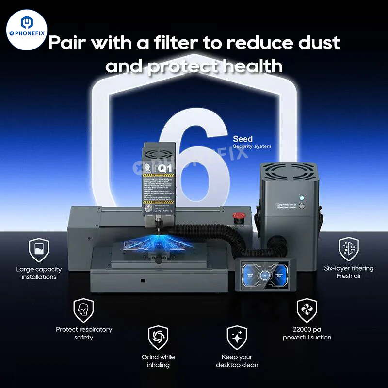 Xwitzeal Q1 CNC Grinder Phone Camera PCB Chip Grinding Machine - Image 8