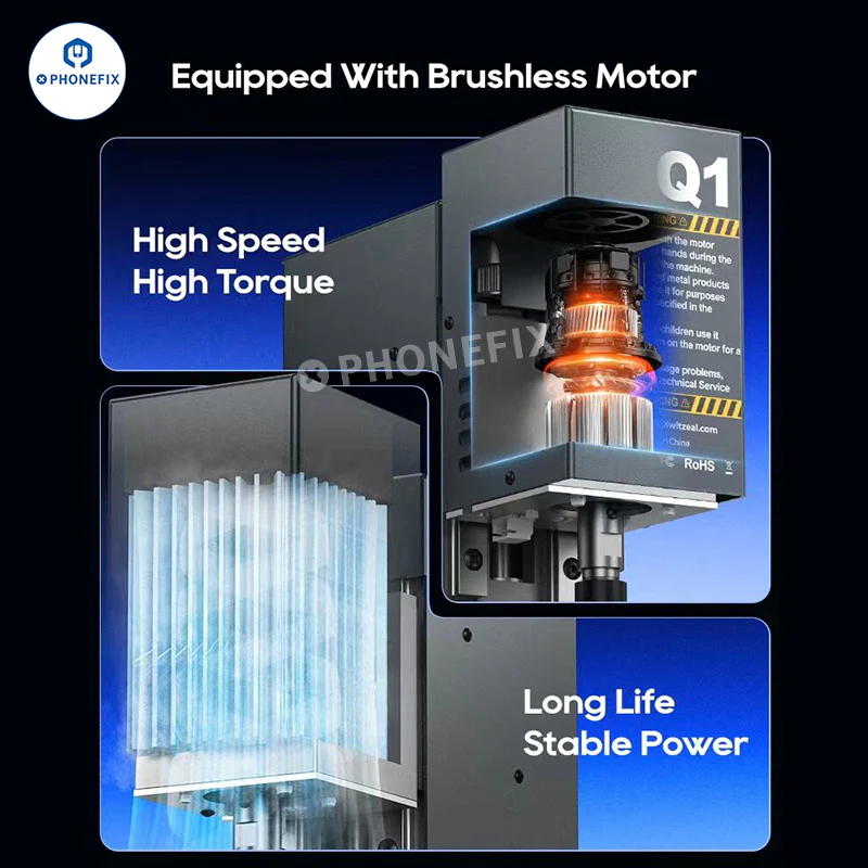 Xwitzeal Q1 CNC Grinder Phone Camera PCB Chip Grinding Machine - Image 9
