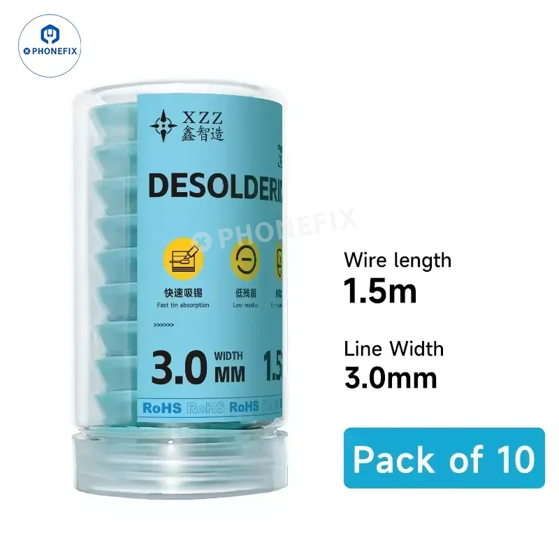 XZZ-2015 3015 Desoldering Wire Cleaning Pure Copper Braid Solder Wick - Image 6