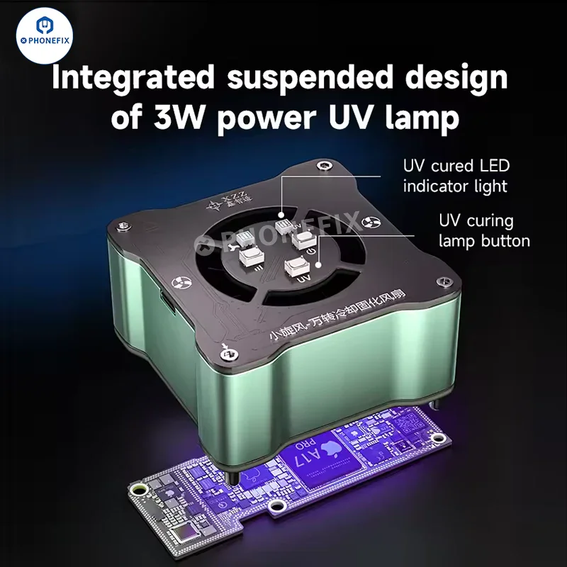 XZZ 3W 2-in-1 UV Curing Solder Mask and Cooling Fan - Image 4