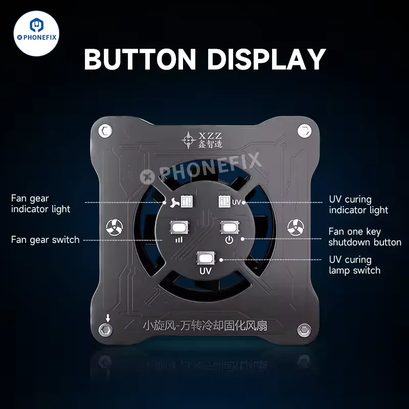 XZZ 3W 2-in-1 UV Curing Solder Mask and Cooling Fan - Image 5