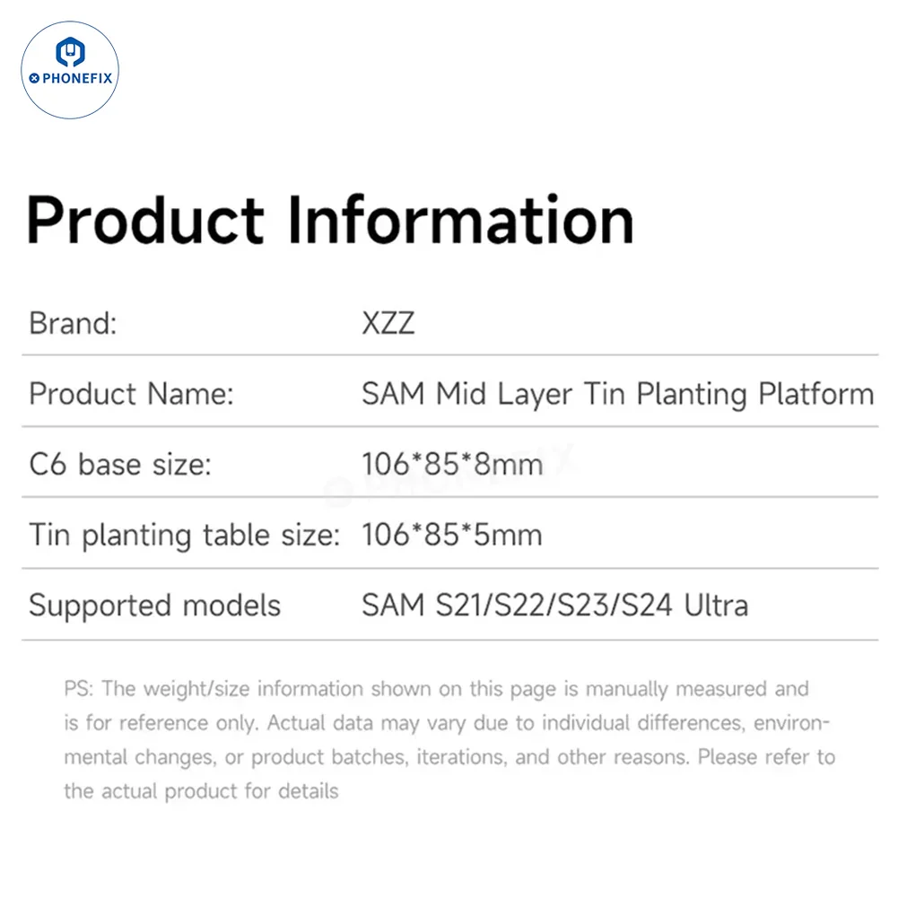 XZZ AR SAM Middle Layer Reballing Platform for S21/S22/S23/S24/S25 Ultra - Image 15