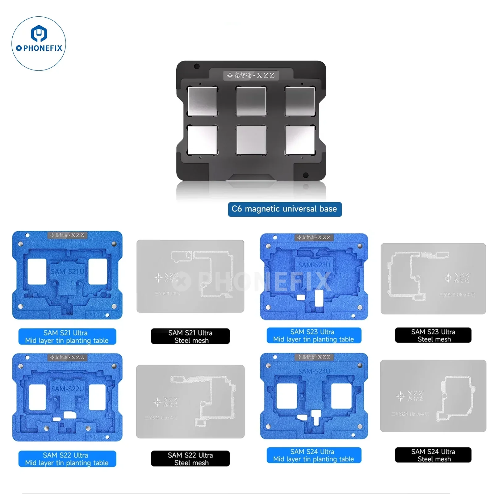 XZZ AR SAM Middle Layer Reballing Platform for S21/S22/S23/S24/S25 Ultra - Image 6