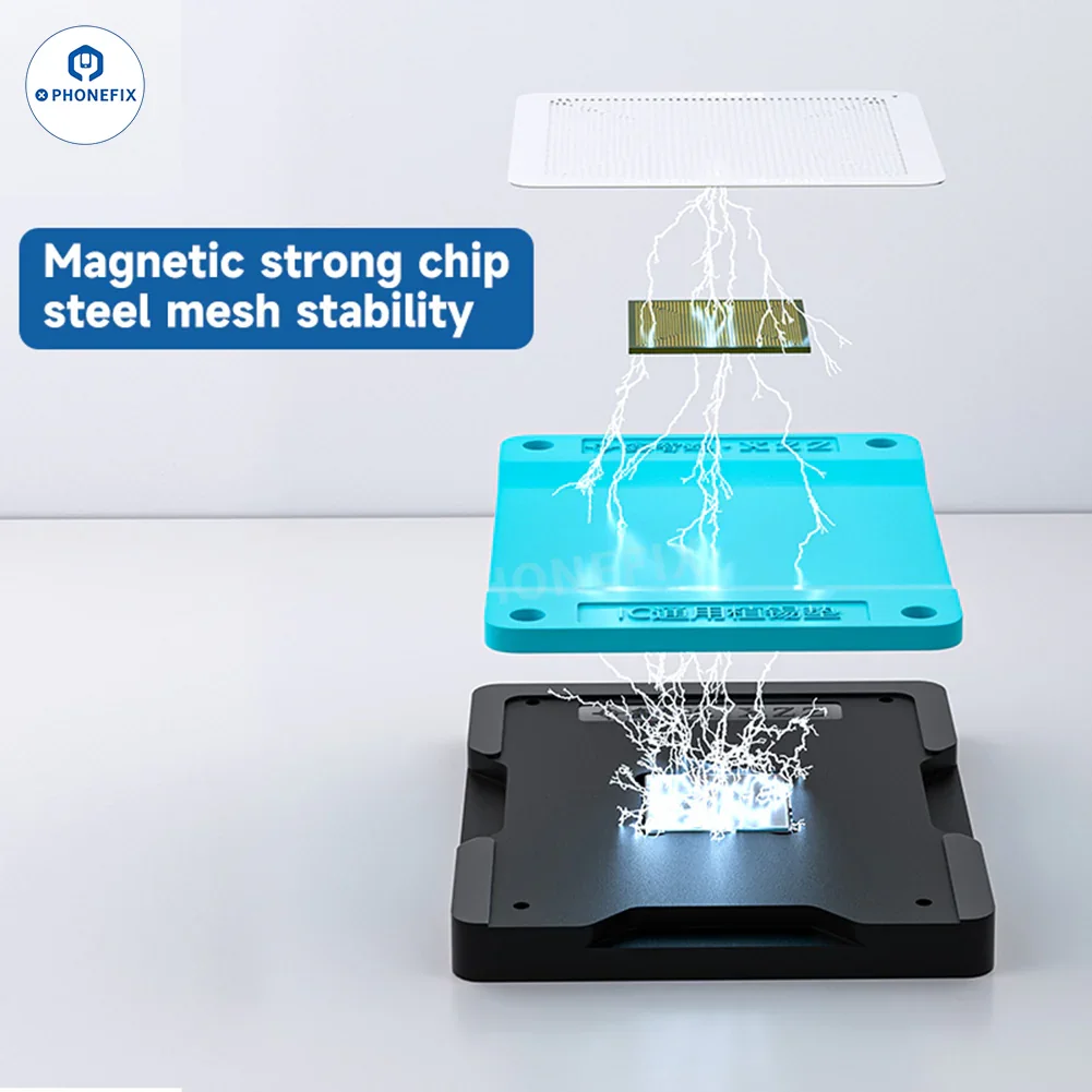XZZ C1 Magnetic Base with BGA IC Tin Planting Silicone Pad - Image 2