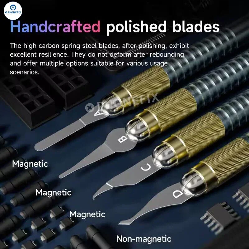 XZZ D004 PCB IC Glue Removal Blade Phone Repair Kit - Image 2