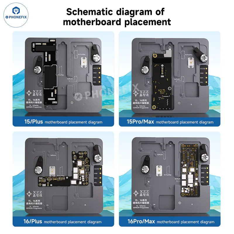 XZZ EEPROM Chip Read Write Programmer For iPhone X-16 Pro Max - Image 3