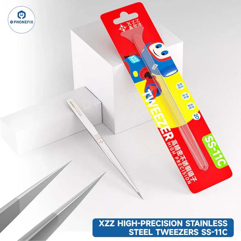 XZZ SS-11A SS-11B 11C Stainless Steel 3D Tweezers for Phone Repair - Image 10