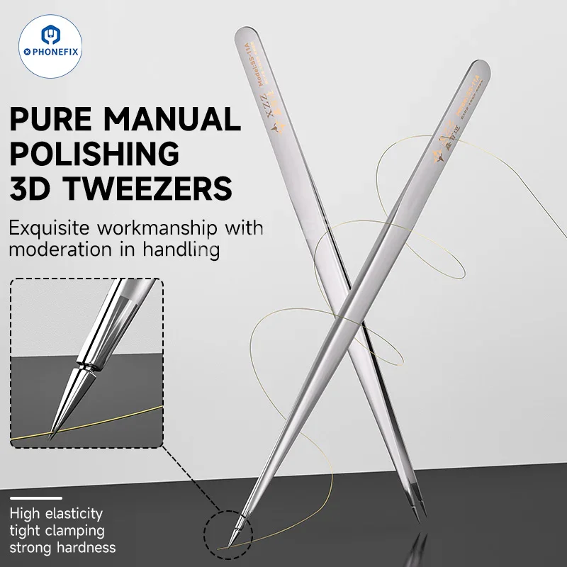XZZ SS-11A SS-11B 11C Stainless Steel 3D Tweezers for Phone Repair - Image 2