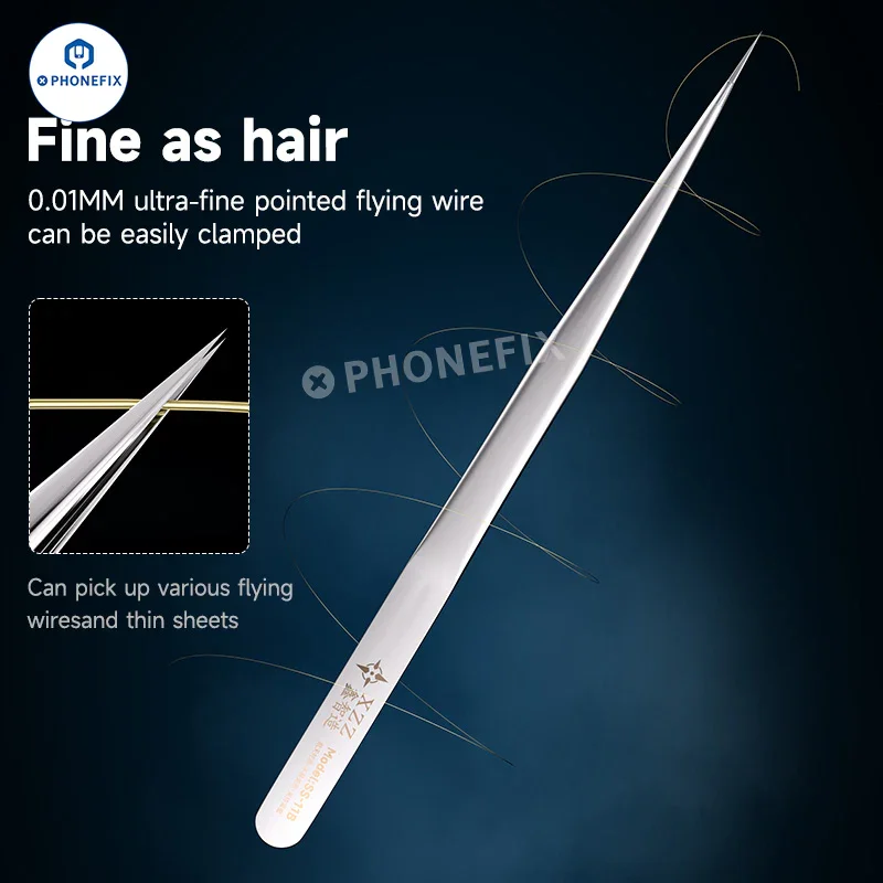 XZZ SS-11A SS-11B 11C Stainless Steel 3D Tweezers for Phone Repair - Image 7
