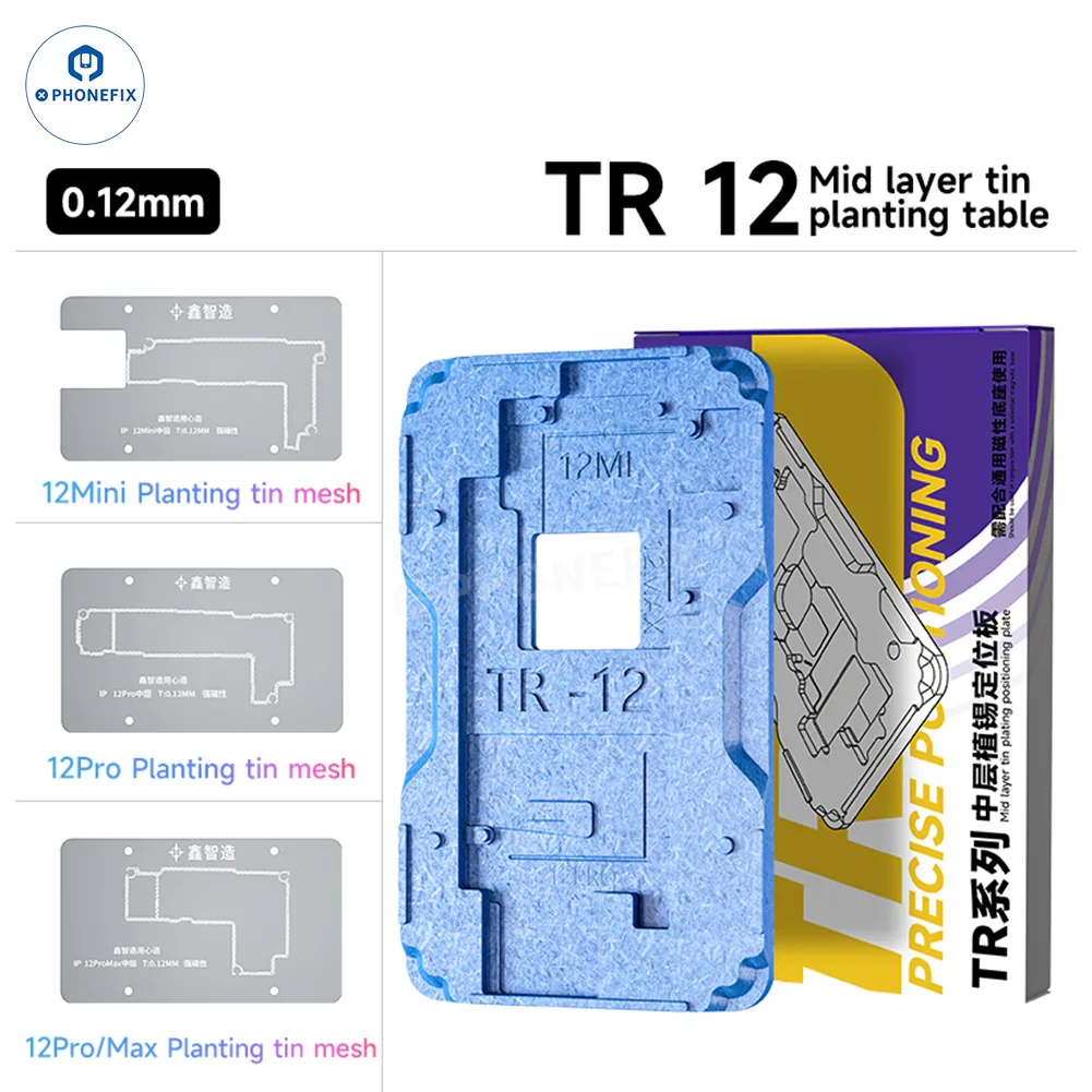 XZZ TR Middle Frame BGA Plant Tin Platform For iPhone X-17 Pro Max - Image 10