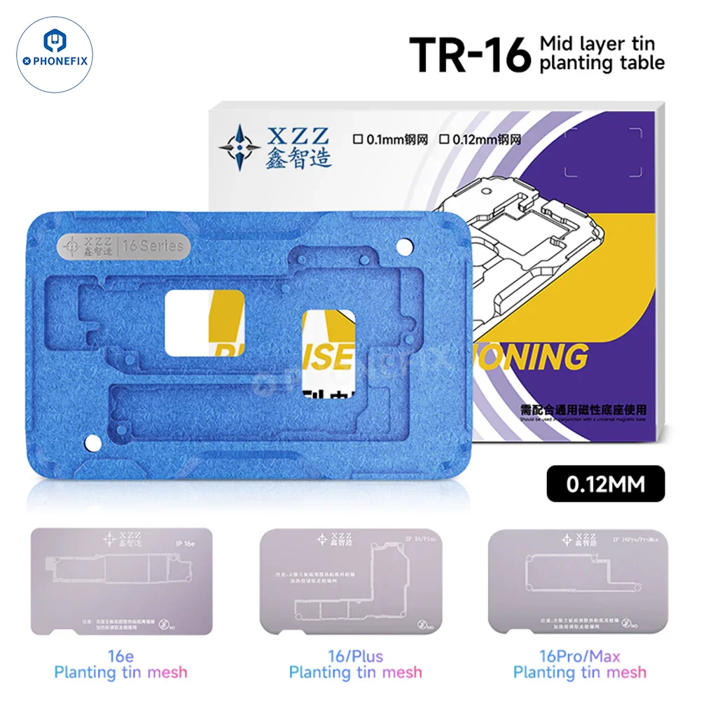 XZZ TR Middle Frame BGA Plant Tin Platform For iPhone X-17 Pro Max - Image 11