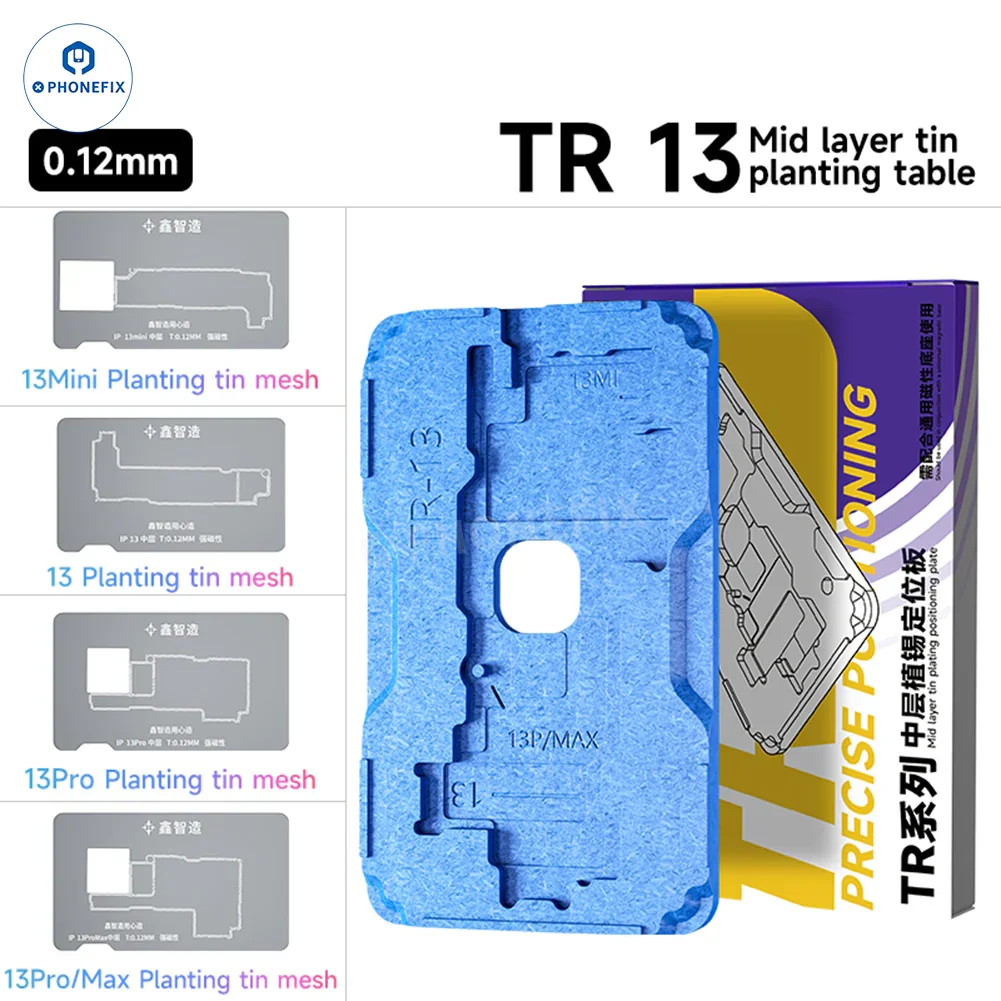XZZ TR Middle Frame BGA Plant Tin Platform For iPhone X-17 Pro Max - Image 13