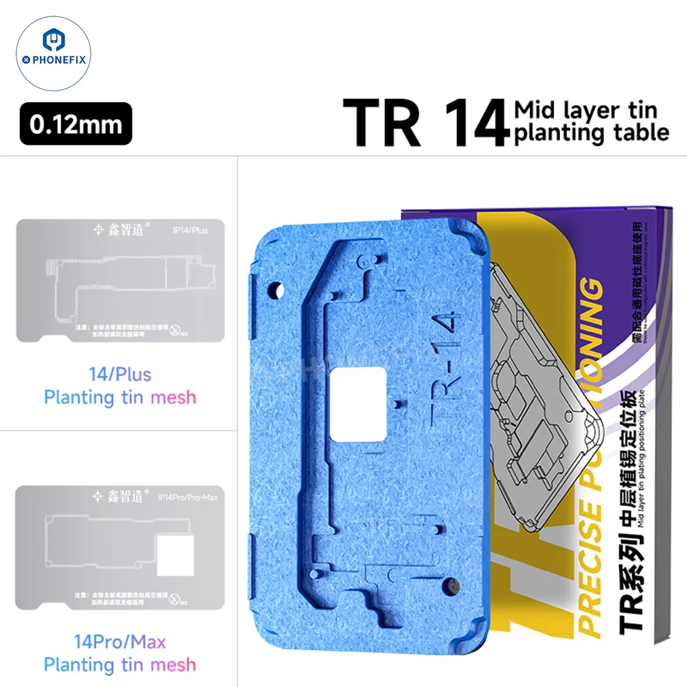 XZZ TR Middle Frame BGA Plant Tin Platform For iPhone X-17 Pro Max - Image 14