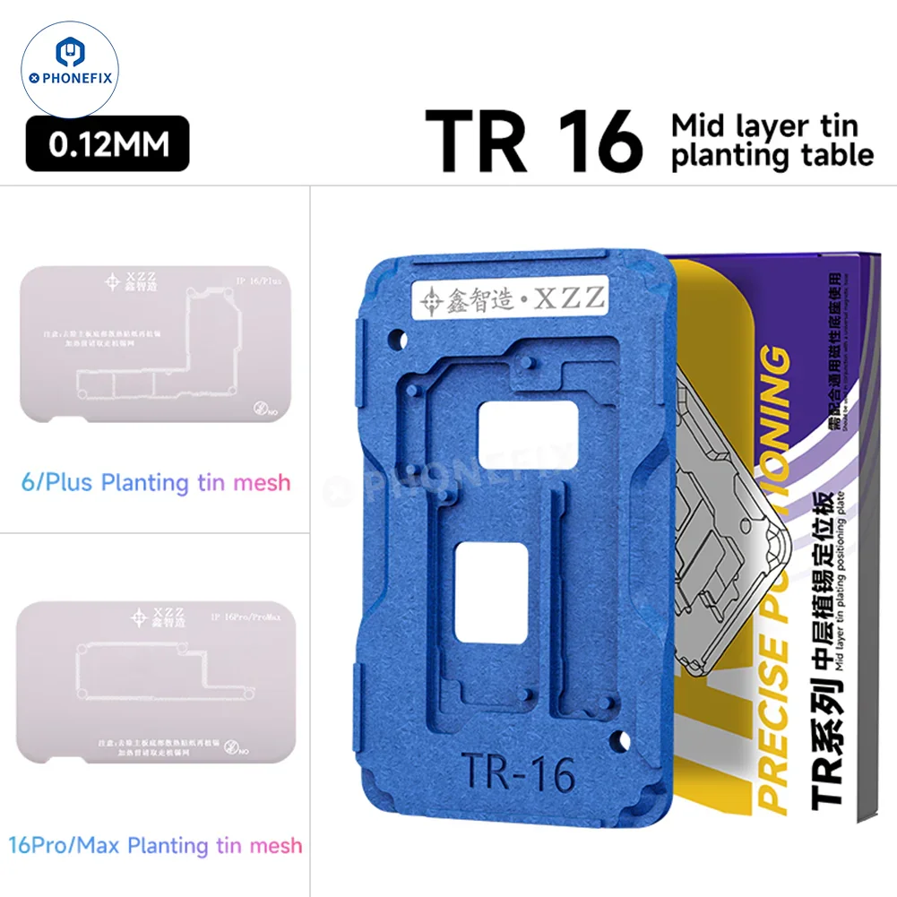 XZZ TR Middle Frame BGA Plant Tin Platform For iPhone X-17 Pro Max - Image 15