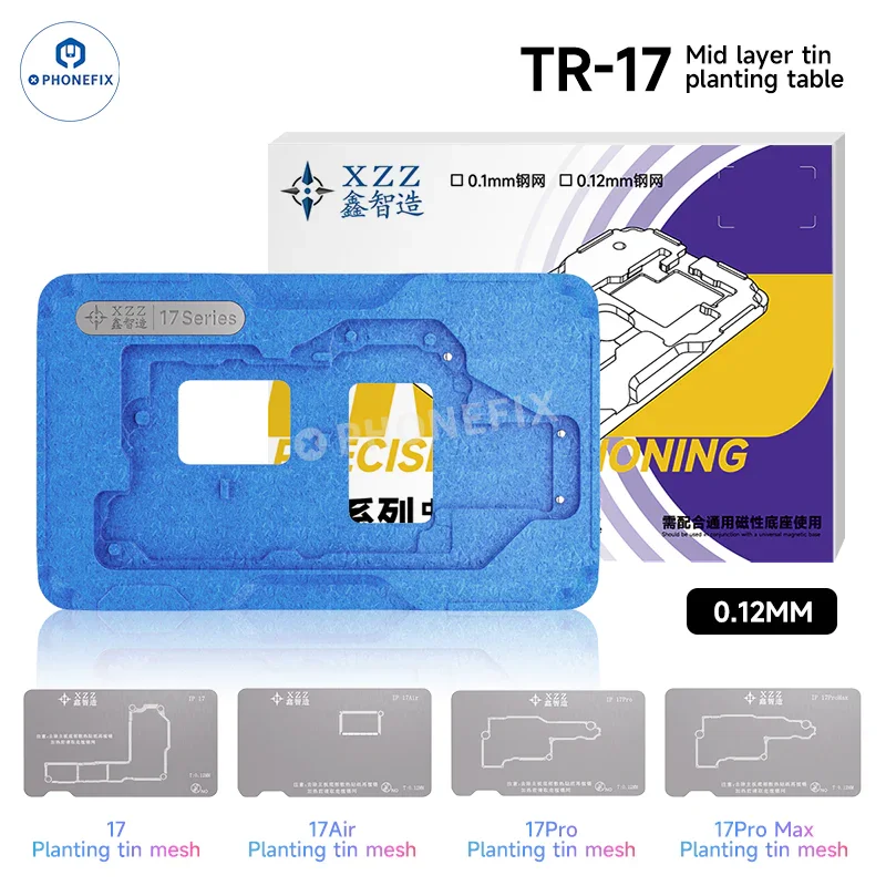 XZZ TR Middle Frame BGA Plant Tin Platform For iPhone X-17 Pro Max - Image 4