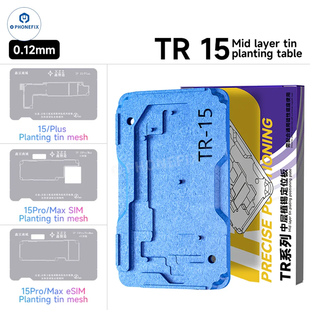 XZZ TR Middle Frame BGA Plant Tin Platform For iPhone X-17 Pro Max - Image 9
