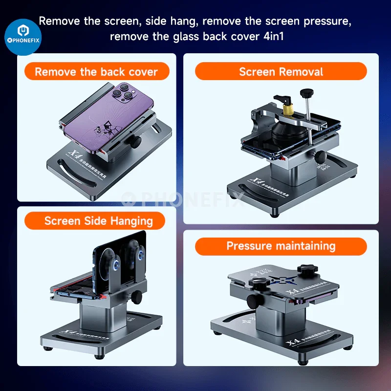 XZZ X4 Universal Phone Screen Removal Fixture Pressure Clamp Holder - Image 2