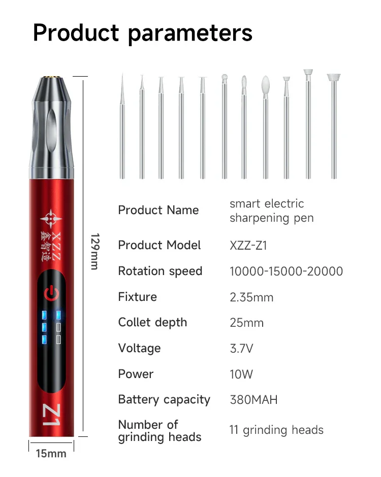 XZZ-Z1 Electric CPU Grinding Pen Phone IC Engraving Polishing Repair - Image 4