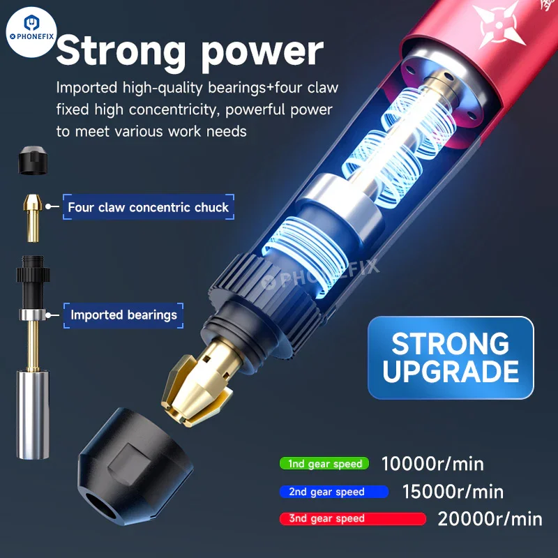 XZZ Z1 Pro Electric Polishing Pen Mobile Phone PCB IC Grinding Tool - Image 3