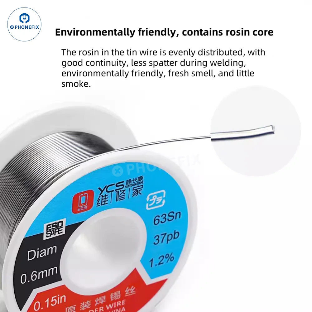 YCS 0.4mm 0.6mm Solder Wire for Phone Motherboard Repair - Image 4
