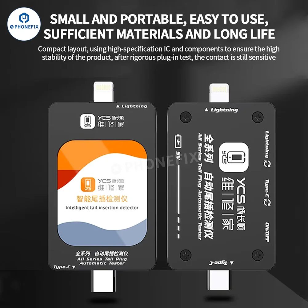 YCS 2ND Mobile Charging Tail Plug Port Tester Fault Power Meter - Image 4