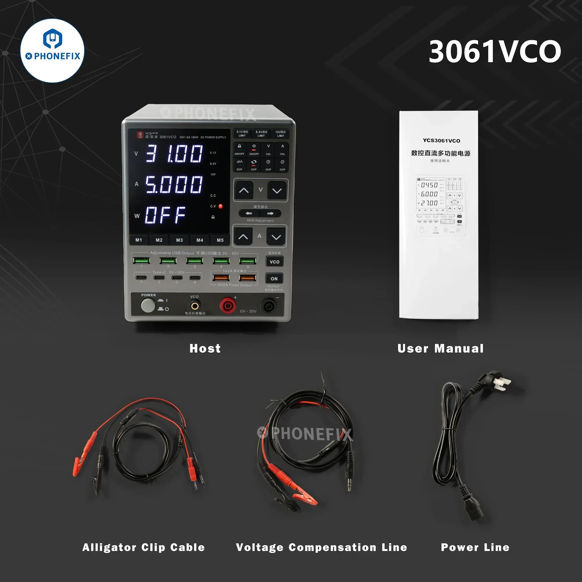 YCS 3060 3061 30V 6A DC Power Supply Phone PCB Repair Ammeter - Image 8