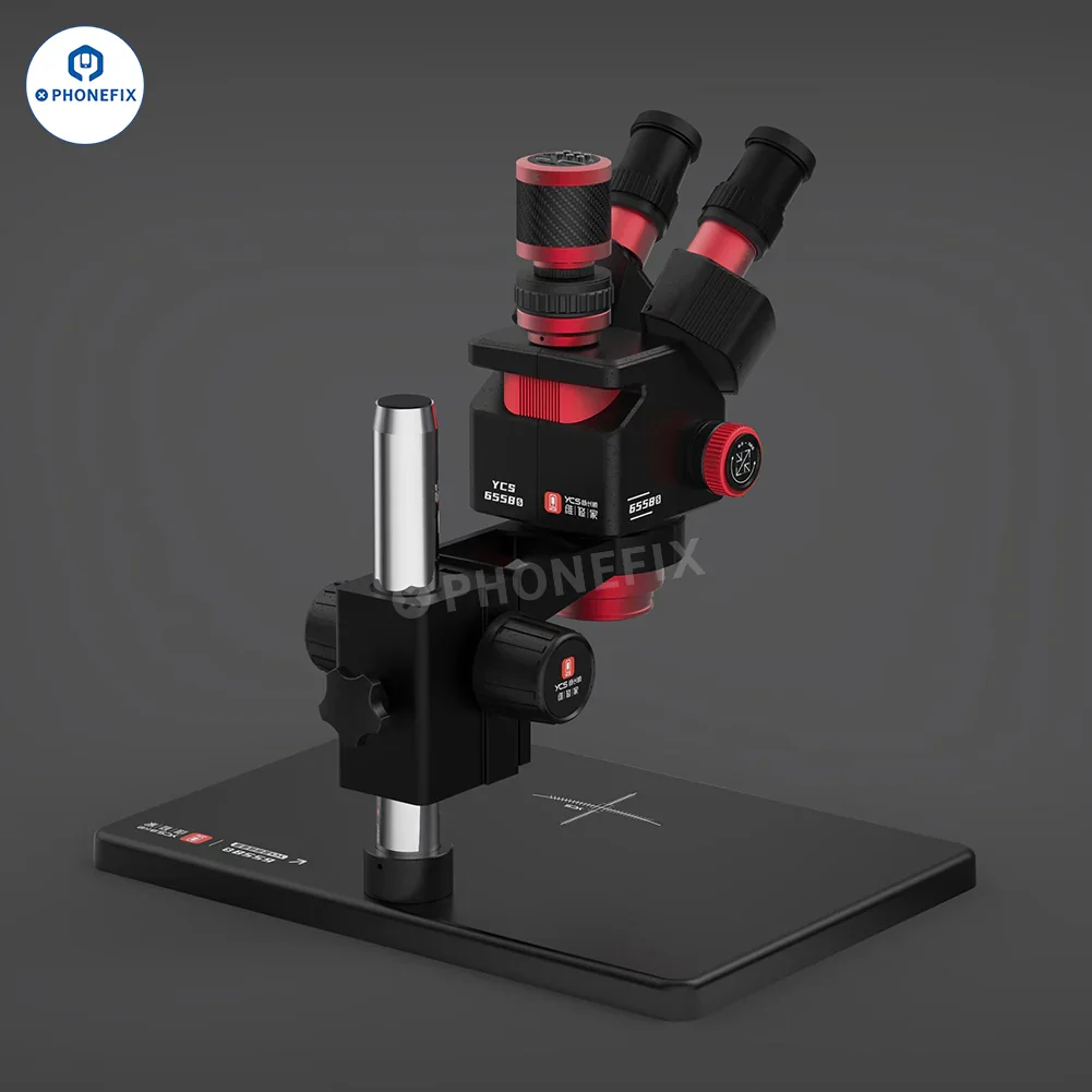 YCS 6558S 6558XS 6.5-58X Zoom HD Trinocular Microscope with 4K Camera - Image 10