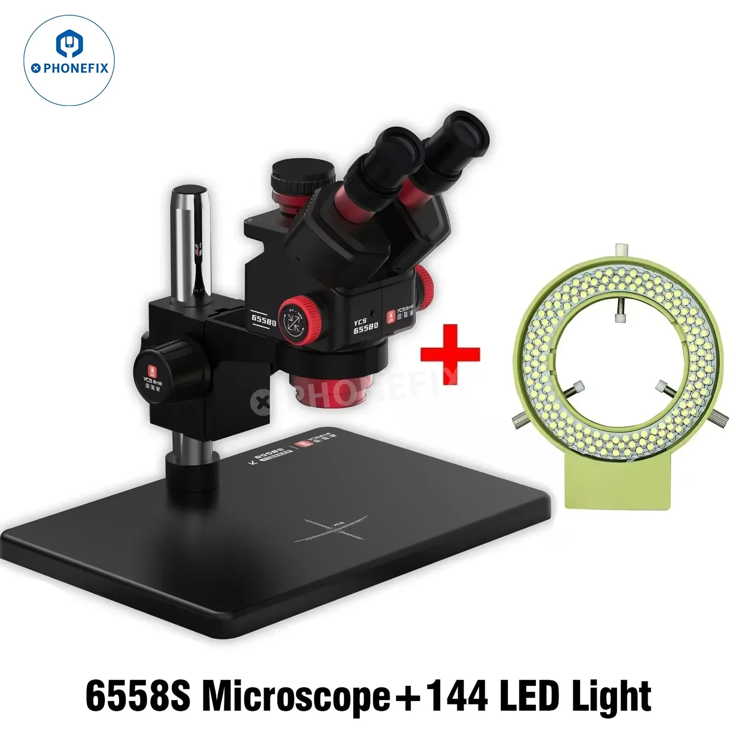YCS 6558S 6558XS 6.5-58X Zoom HD Trinocular Microscope with 4K Camera - Image 12