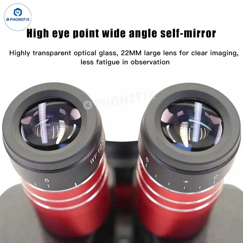 YCS 6558X 6.5X-58X Trinocular Zoom Stereo Microscope - Image 5