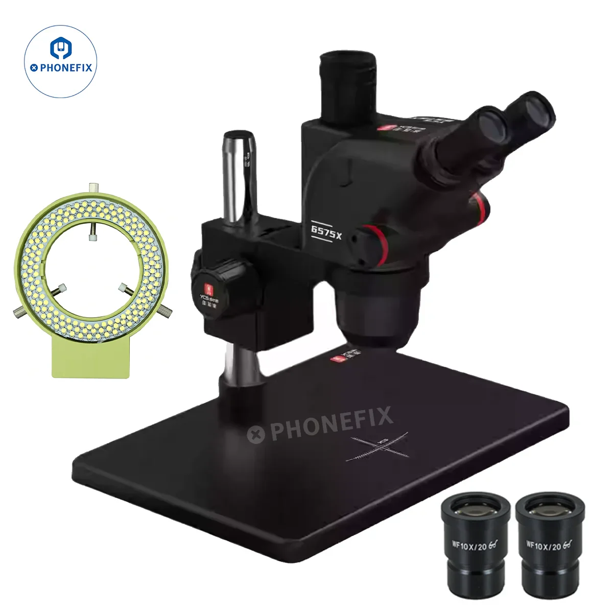YCS 6575X 6.5X-75X Trinocular Microscope X80 4K Camera - Image 4