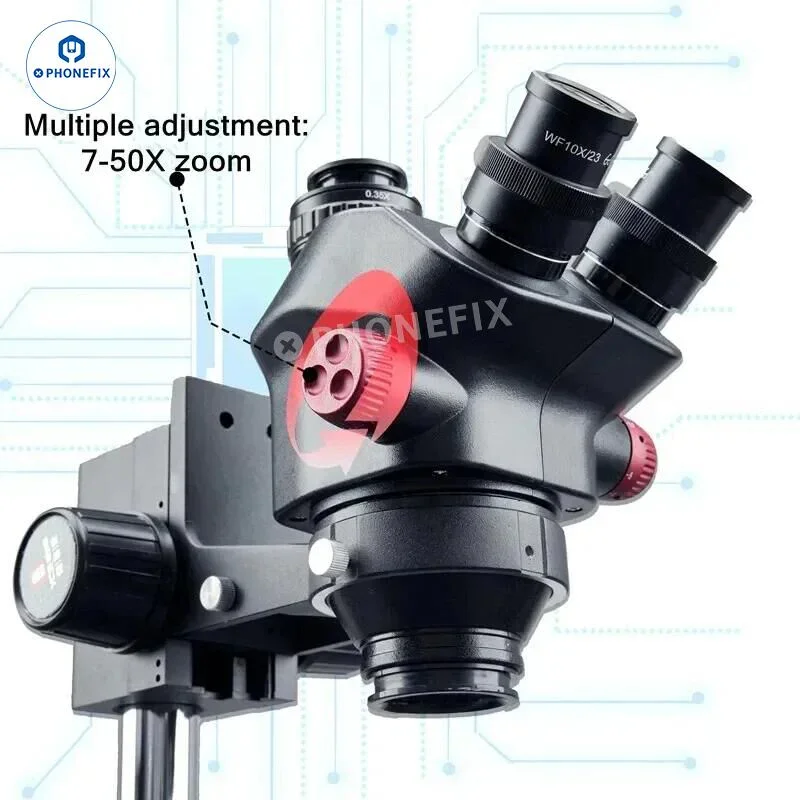 YCS 7050X Mobile Phone Repair Microscope 7X-50X Zoom - Image 4