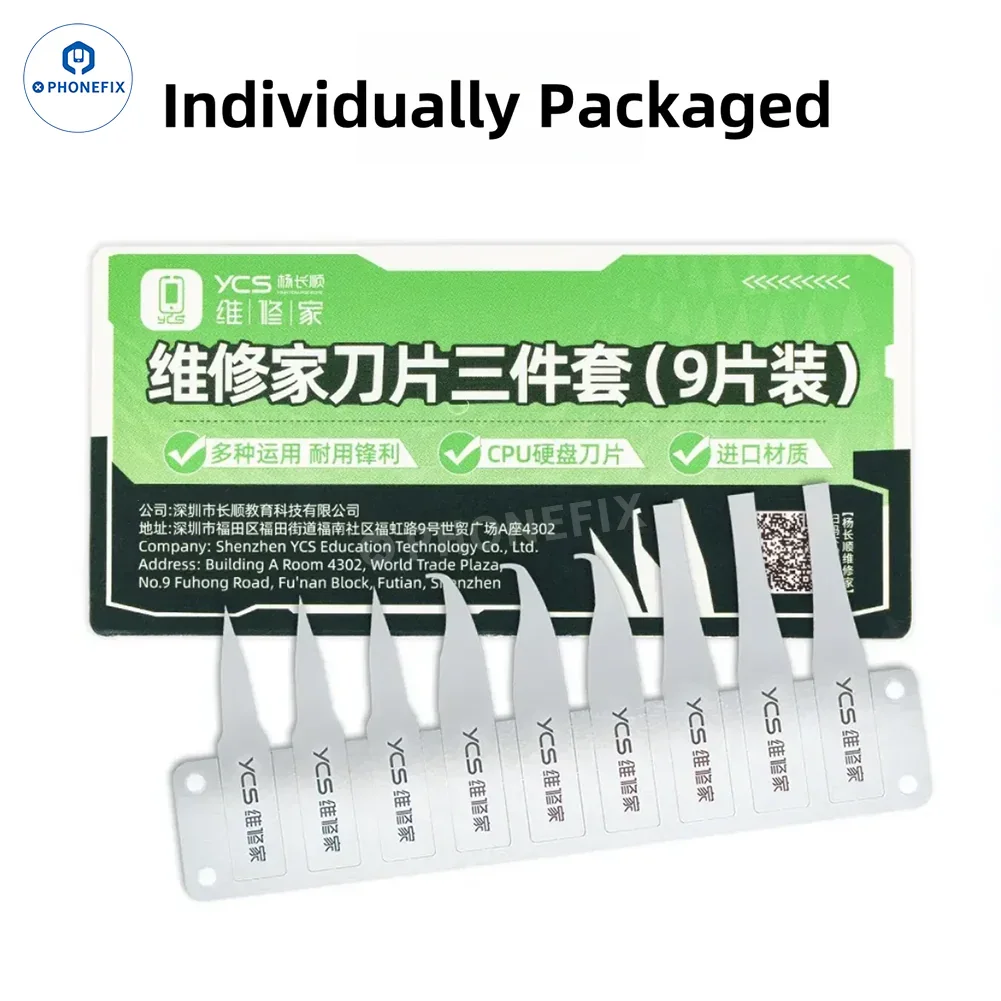 YCS 9G Non-slip Handle with Blade for Phone CPU Chip Glue Removal - Image 10