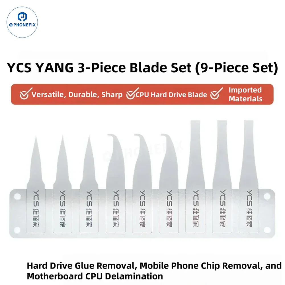 YCS 9G Non-slip Handle with Blade for Phone CPU Chip Glue Removal - Image 8
