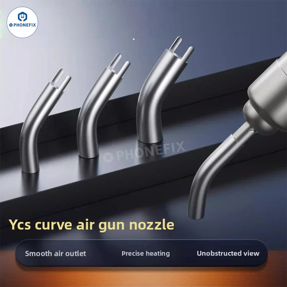 YCS Curved Air Gun Nozzles 5/6/8/10mm for Phone Repair - Image 4