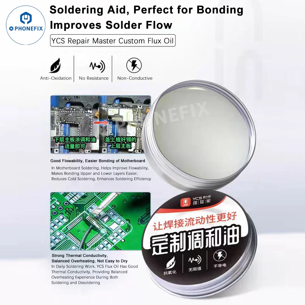YCS Customized Flux Oil for phone PCB Soldering and Bonding - Image 5