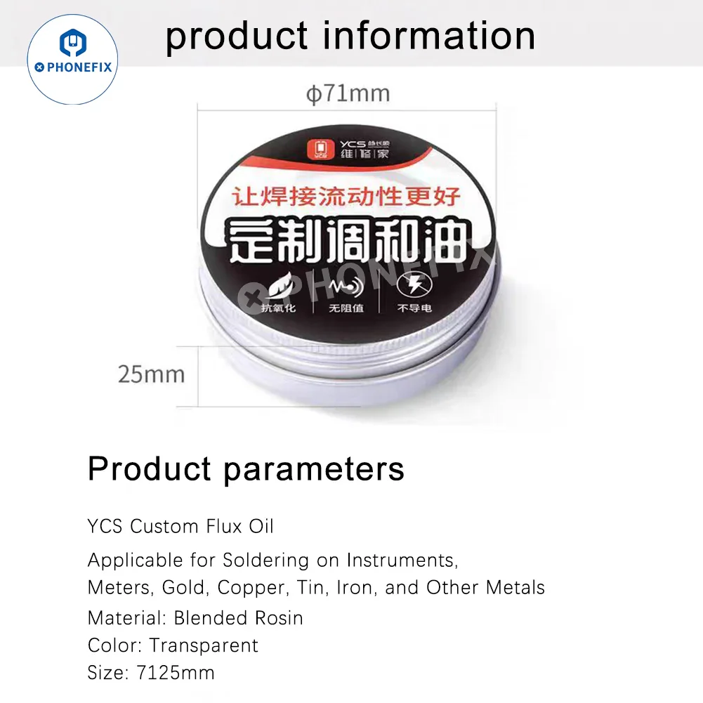 YCS Customized Flux Oil for phone PCB Soldering and Bonding - Image 8