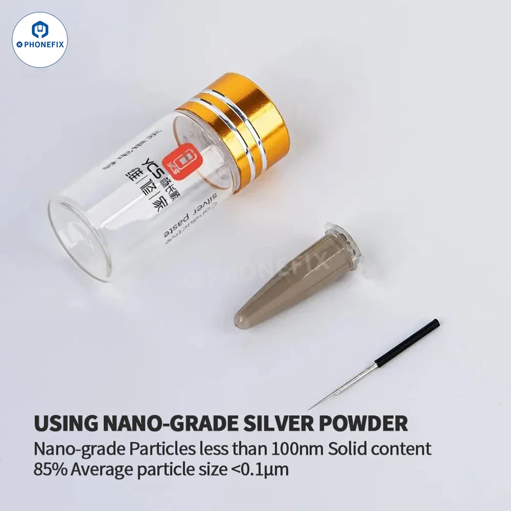 YCS D11 Conductive Silver Paste for Phone Green/Yellow Screen Repair - Image 2