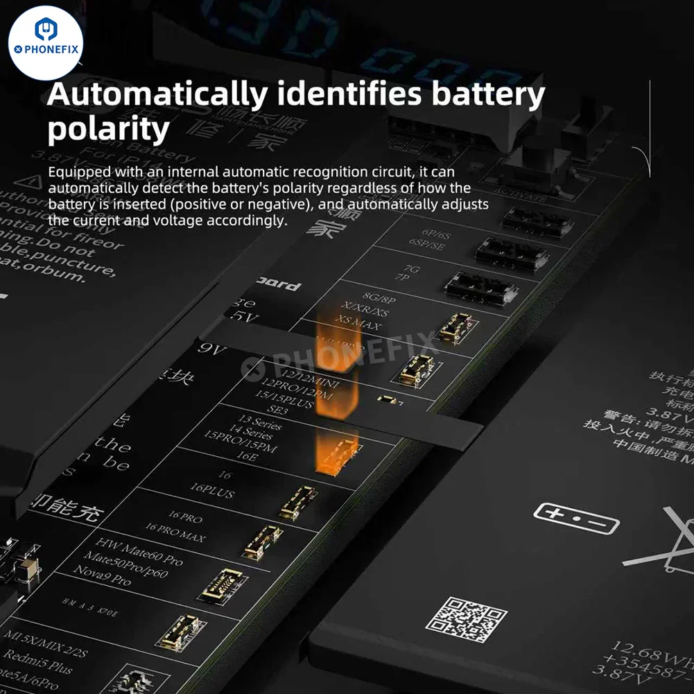 YCS DC25 Battery Charging Activation Board for iPhone 6-16 & Android - Image 6