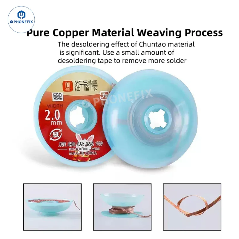 YCS Desoldering Wick 2015 2023 3520 BGA Tin Suction Solder Wire - Image 6