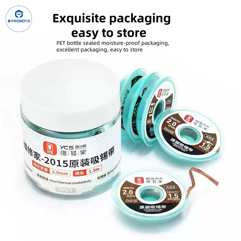 YCS Desoldering Wick 2015 2023 3520 BGA Tin Suction Solder Wire - Image 9
