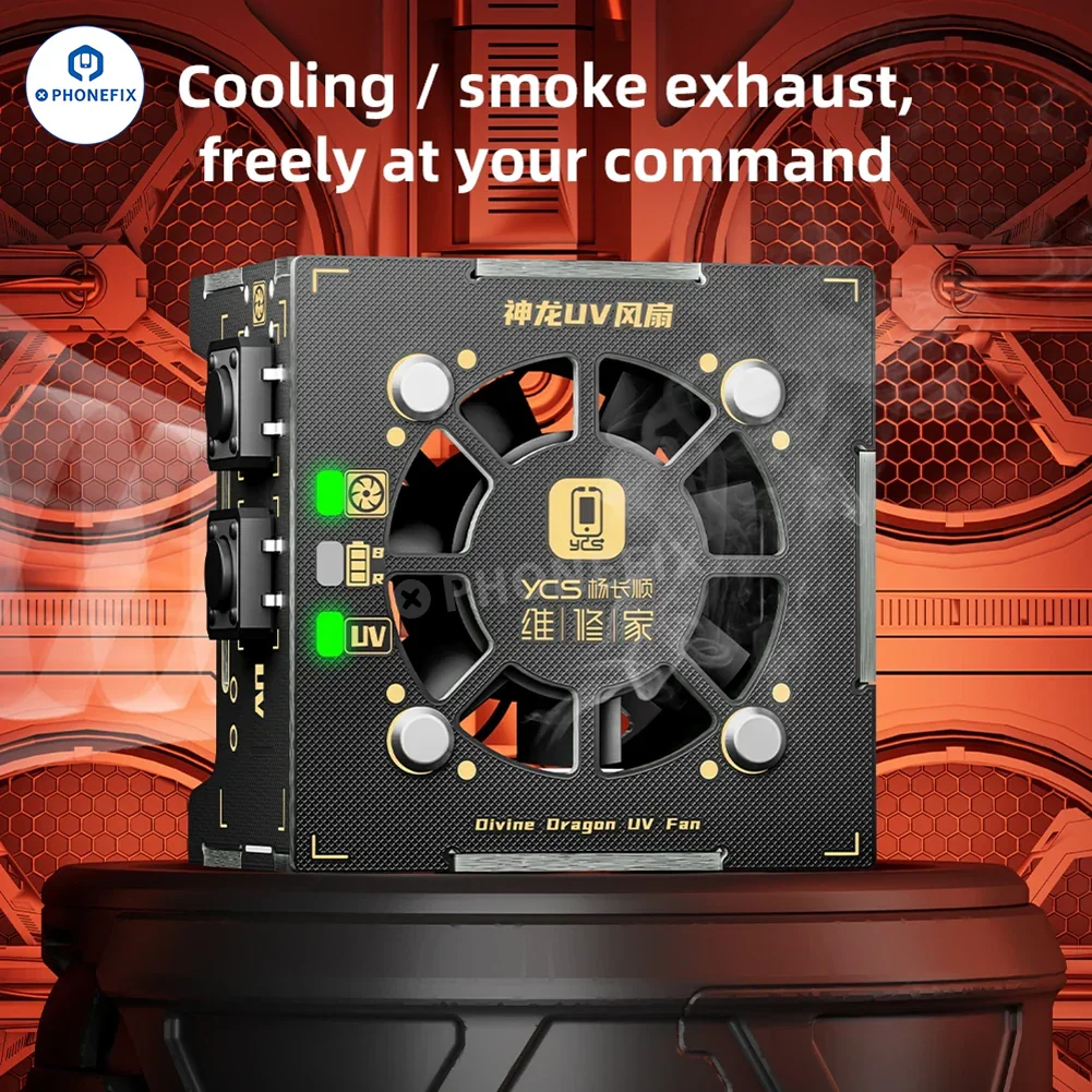 YCS Divine Dragon UV Fan with Cooling Curing 2-in-1 for Phone Repair - Image 3