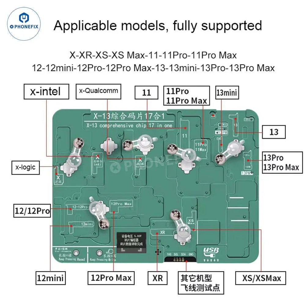 YCS EEPROM Chip Programmer for iPhone X-13 Baseband Logic Repair - Image 4