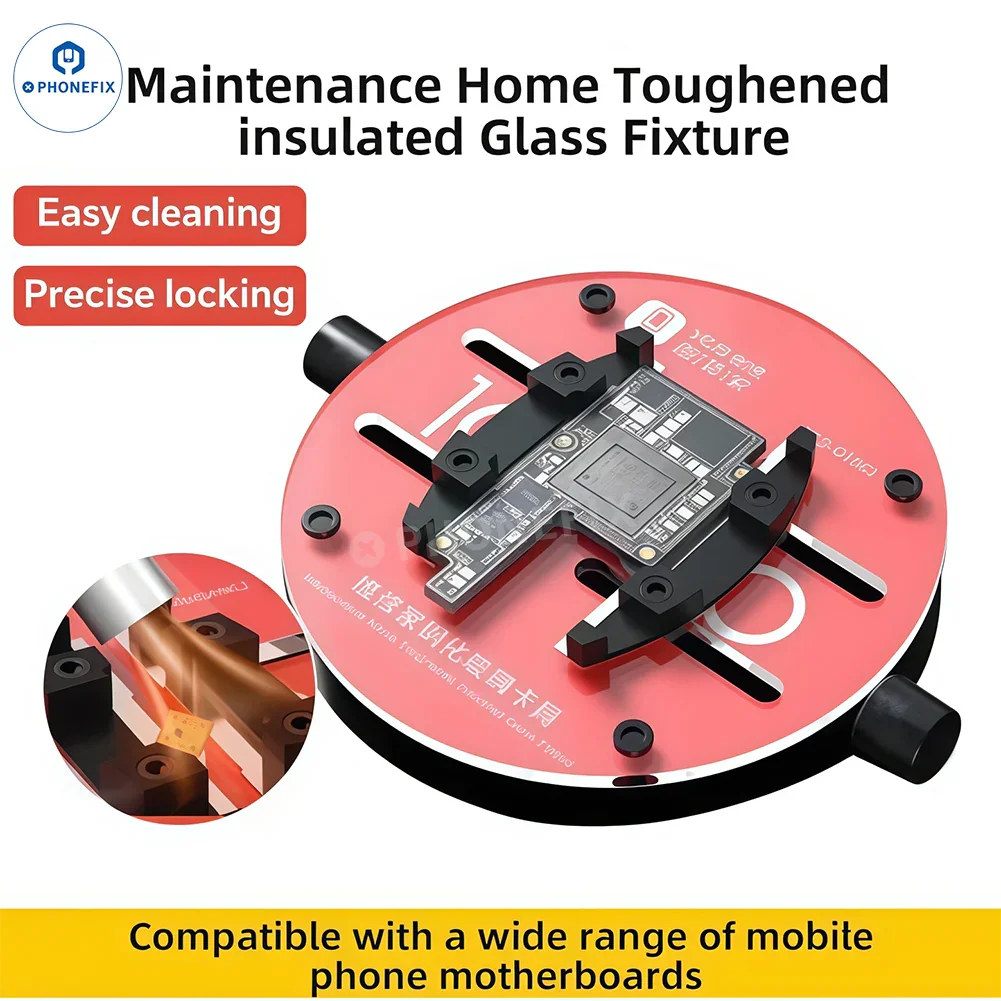 YCS GHKJ Tempered Glass Fixture Mobile PCB Chip Soldering Clamp - Image 2