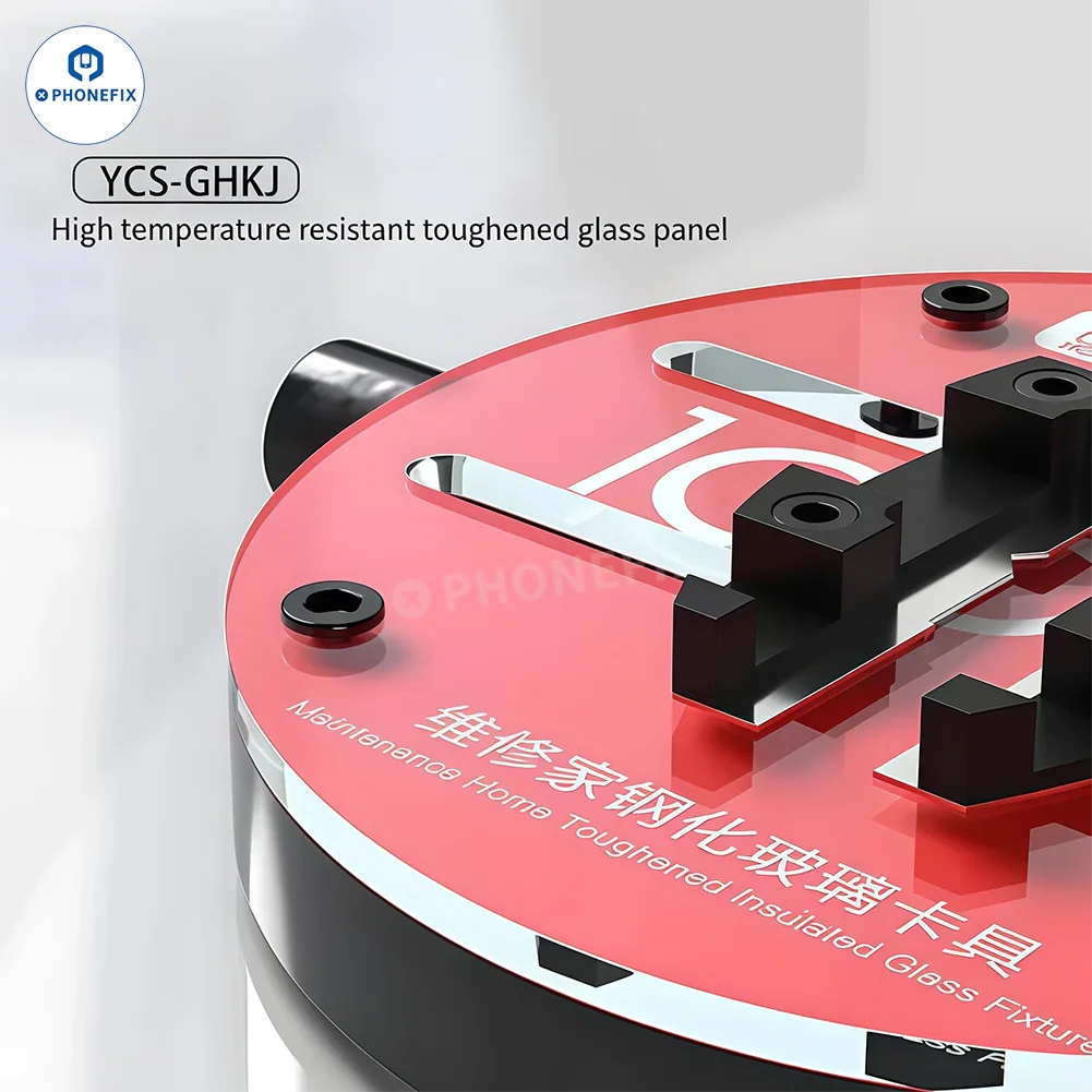 YCS GHKJ Tempered Glass Fixture Mobile PCB Chip Soldering Clamp - Image 5