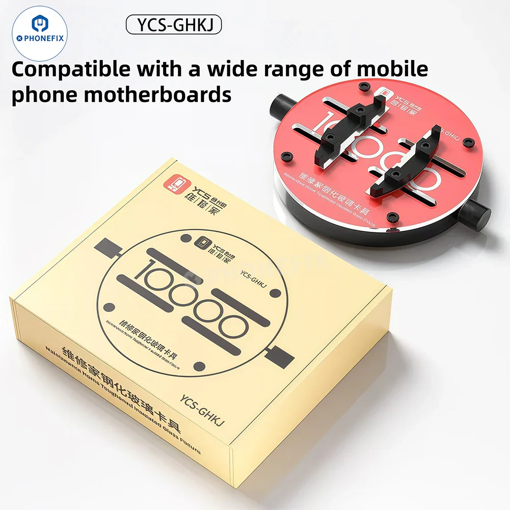 YCS GHKJ Tempered Glass Fixture Mobile PCB Chip Soldering Clamp - Image 6