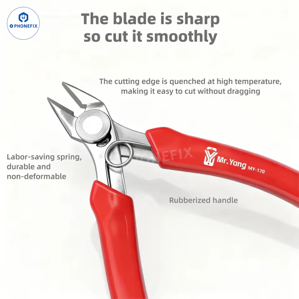YCS High Hardness Diagonal Jaw Pliers Motherboard Shield Cutter - Image 8