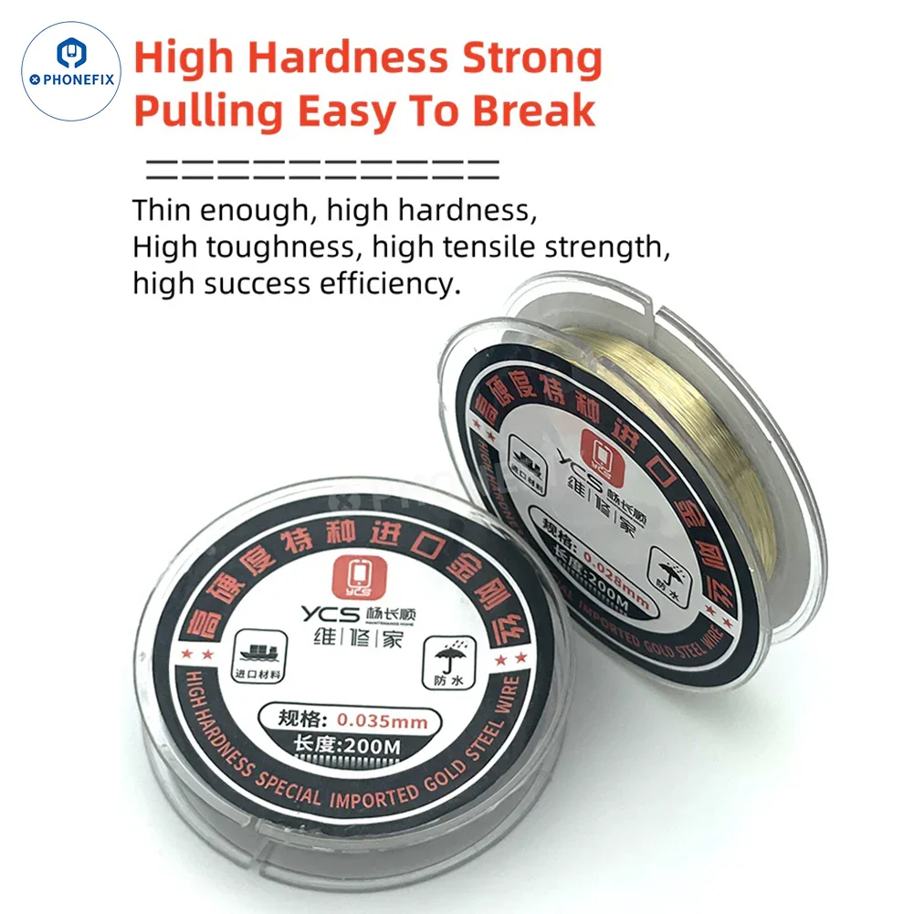 YCS High Hardness Gold Wire for Mobile Phone LCD Screen Separation - Image 3