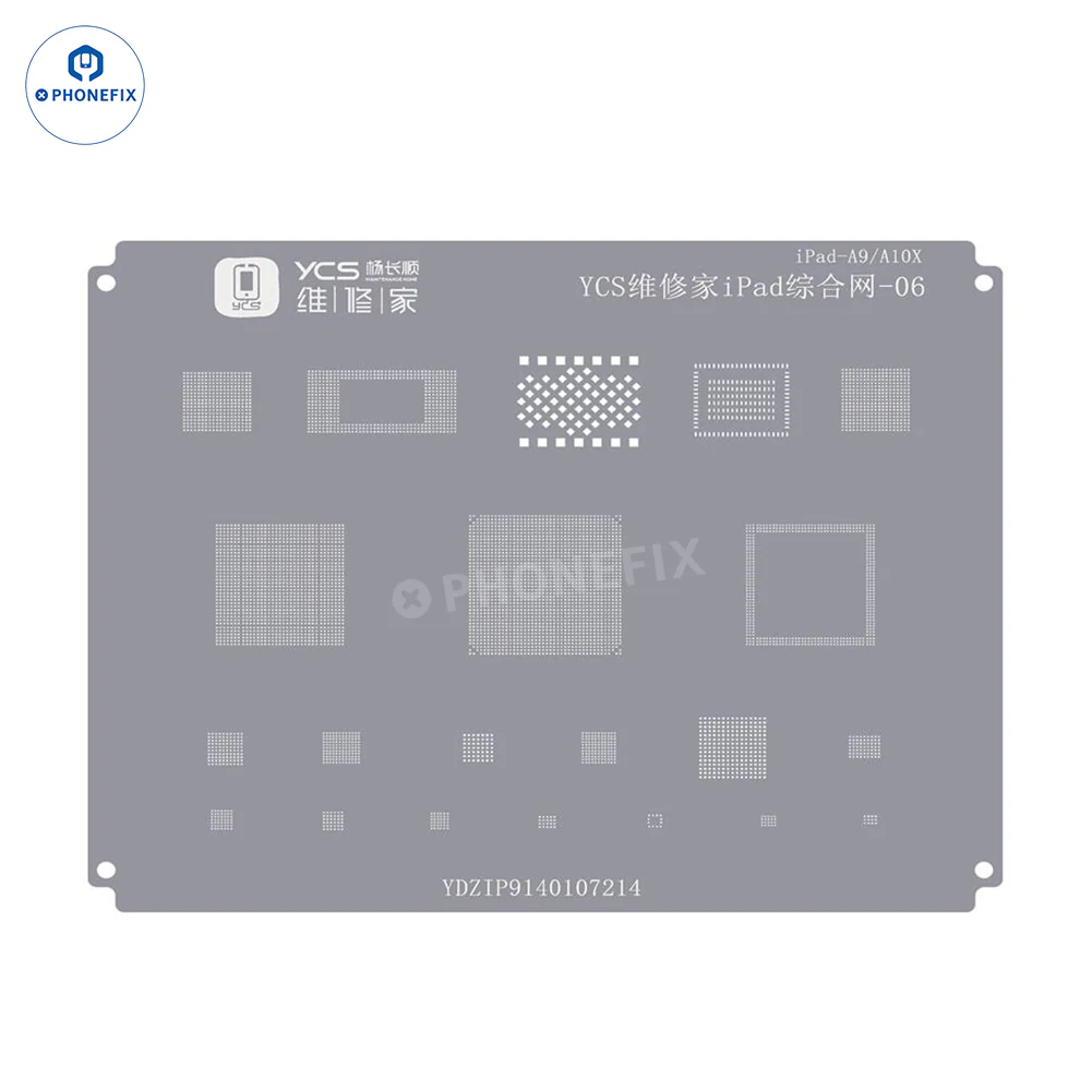 YCS iPad Series CPU Nand IC Comprehensive BGA Reballing Stencil - Image 7