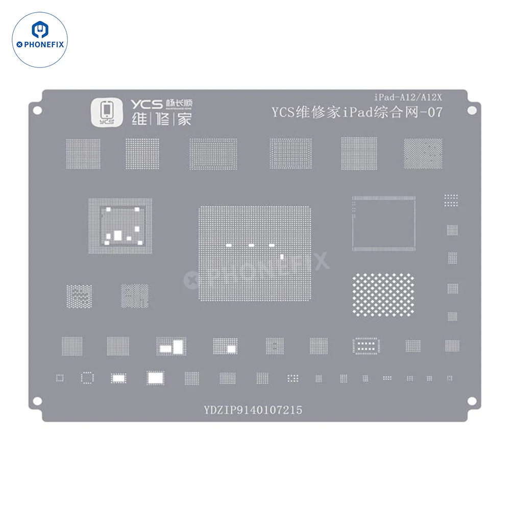 YCS iPad Series CPU Nand IC Comprehensive BGA Reballing Stencil - Image 8