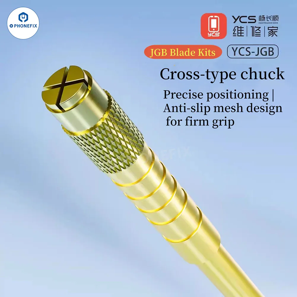 YCS JGB 10 in 1 Mobile PCB Chip Glue Removal Blade Brush Set - Image 5